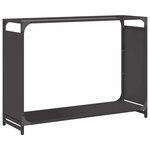 vidaXL Portant de bois chauffage noir 90x28x65 cm