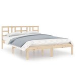 vidaXL Cadre de lit sans matelas 120x190 cm bois massif