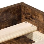 vidaXL Cadre de lit sans matelas chêne fumé 120x200 cm
