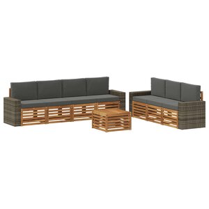 vidaXL Ensembles de canapés 8 pc Bois d'Acacia Massif