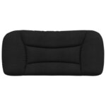 vidaXL Coussin de tête de lit Hvar noir 80 cm tissu