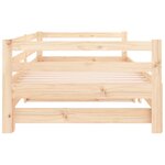 vidaXL Lit coulissant 2x(80x200) cm Bois de pin massif