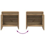 vidaXL Cabinet de chevet Chêne artisan 45 x 34 x 44 5 cm