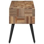 vidaXL Banc 110x35x45 cm teck massif récupéré