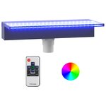 vidaXL Déversoir pour cascade avec LED RVB Acrylique 45 cm