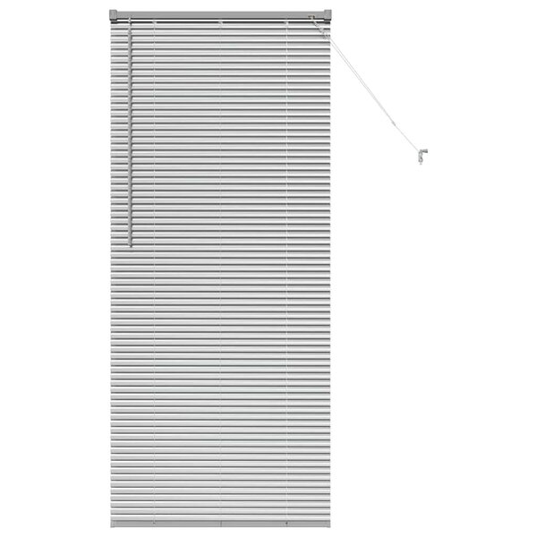 vidaXL Store de Fenêtre avec des rideaux Argenté 80 x 130 cm Aluminium