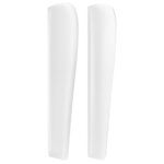 vidaXL Tête de lit avec oreilles Blanc 183x23x118/128 cm Similicuir