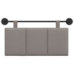 vidaXL Tête de lit suspendue Taupe Velours