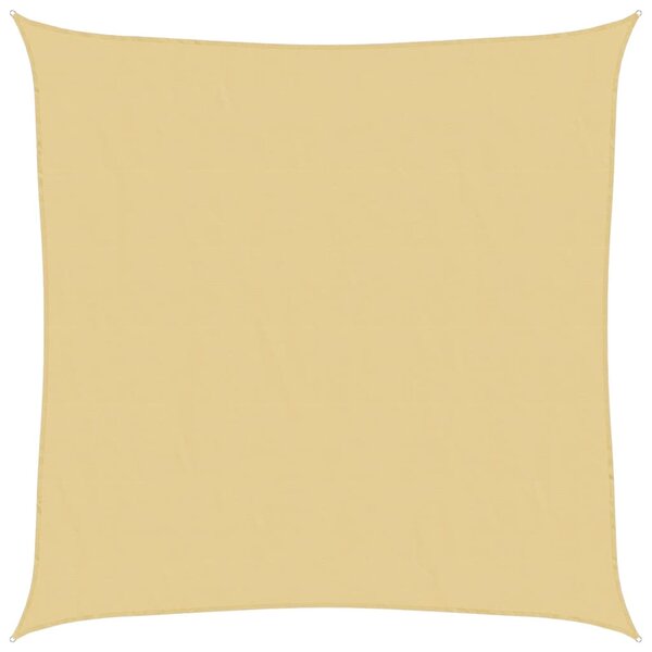 vidaXL Voile d'ombrage sable 6x6 m 100 polyester oxford