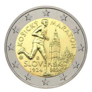 2 euros commémorative Slovaquie 2024 - Marathon de Kosice.