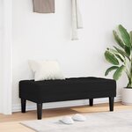 vidaXL banc Noir 113 x 57 x 39 cm tissu