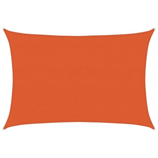 vidaXL Voile d'ombrage 160 g/m² Orange 3 5x5 m PEHD