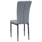 vidaXL Chaises à manger lot de 4 Gris clair Velours