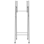 vidaXL Pieds de table de bar pliables Argenté 45x53x108 cm