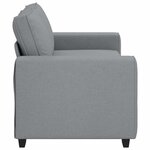 vidaXL Canapé à 2 places gris clair 140 cm tissu