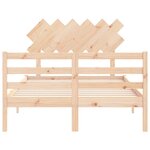 vidaXL Cadre de lit sans matelas 120x200 cm bois massif