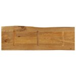 vidaXL Dessus de table 140x40x3 8 cm bord vivant bois massif manguier
