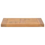 vidaXL Dessus de table carré 40x40x2 5 cm Bois de teck massif