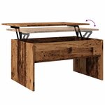 vidaXL Table basse vieux bois 80x50 5x41 5 cm bois d'ingénierie