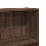 vidaXL Bibliothèque chêne marron 80x24x143 cm bois d'ingénierie