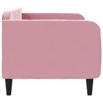vidaXL Lit de repos sans matelas rose 80x200 cm velours
