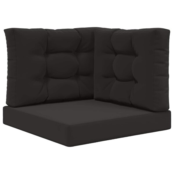 vidaXL Coussin de canapé d'extérieur Polyester Noir 60 x 60 cm