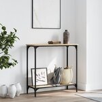 vidaXL Table console chêne sonoma 75x30 5x75 cm bois d'ingénierie