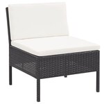Salon de jardin meuble d'extérieur ensemble de mobilier 3 pièces avec coussins résine tressée noir 02_0016009