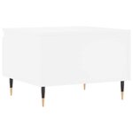 vidaXL Table basse blanc 50x46x35 cm bois d'ingénierie