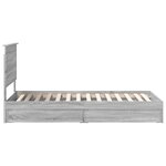 vidaXL Lit de Rangement Gris Sonoma 75 x 190 cm Bois d'ingénierie