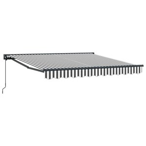 vidaXL Cadre d'auvent Anthracite et blanc 350 x 250 cm