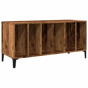 vidaXL Armoire à disques vieux bois 100x38x48 cm bois d'ingénierie