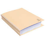 Paquet de 25 chemises Dos toilé 300g dos 3cm 24x32cm Bulle EXACOMPTA