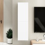 vidaXL Meuble TV Blanc 30 5x30x110 cm Bois d’ingénierie