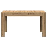 vidaXL Table à manger chêne artisanal 140x74 5x76 cm bois d'ingénierie