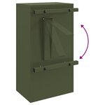 vidaXL boîte aux lettres Vert olive 30 x 23 x 55 cm Acier