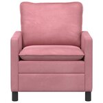 vidaXL Canapé Rose 76 x 81 x 87 5 cm Velours