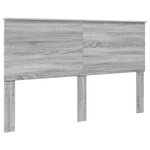 vidaXL Lit de Rangement Gris Sonoma 160 x 200 cm Bois d'ingénierie