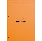 Bloc ORANGE N°20 21x31 8cm 80F agrafées 80g Q.5x5 perf. 4t RHODIA