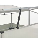 vidaXL Serre Anthracite 100x100x77 cm Acier galvanisé