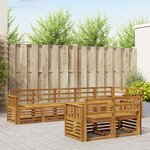 vidaXL Ensemble de canapés d'extérieur 8 pc Naturel Polyester