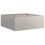 vidaXL Jardinière rouillé 80x80x30 cm acier inoxydable