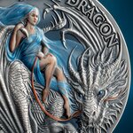 FROST DRAGON Dragonology 2 Once Argent Monnaie 2000 Francs Cameroon 2024