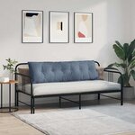 vidaXL Coussin de Dos Bleu 160 x 50 cm Tissu en velours côtelé