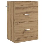 vidaXL Meuble sous lavabo de salle de bain Chêne artisanal