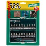 Wolfcraft jeu d'embouts de tournevis standard 32 pièces 1388000