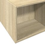 vidaXL Cadre de lit chêne sonoma 120x190 cm bois d'ingénierie