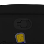 vidaXL Fauteuil de massage inclinable noir similicuir