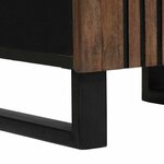 vidaXL Cabinet de salle de bain avec tiroir Marron 38 x 33 x 160 cm