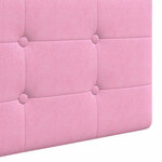 vidaXL Tête de lit suspendue Rose tissu